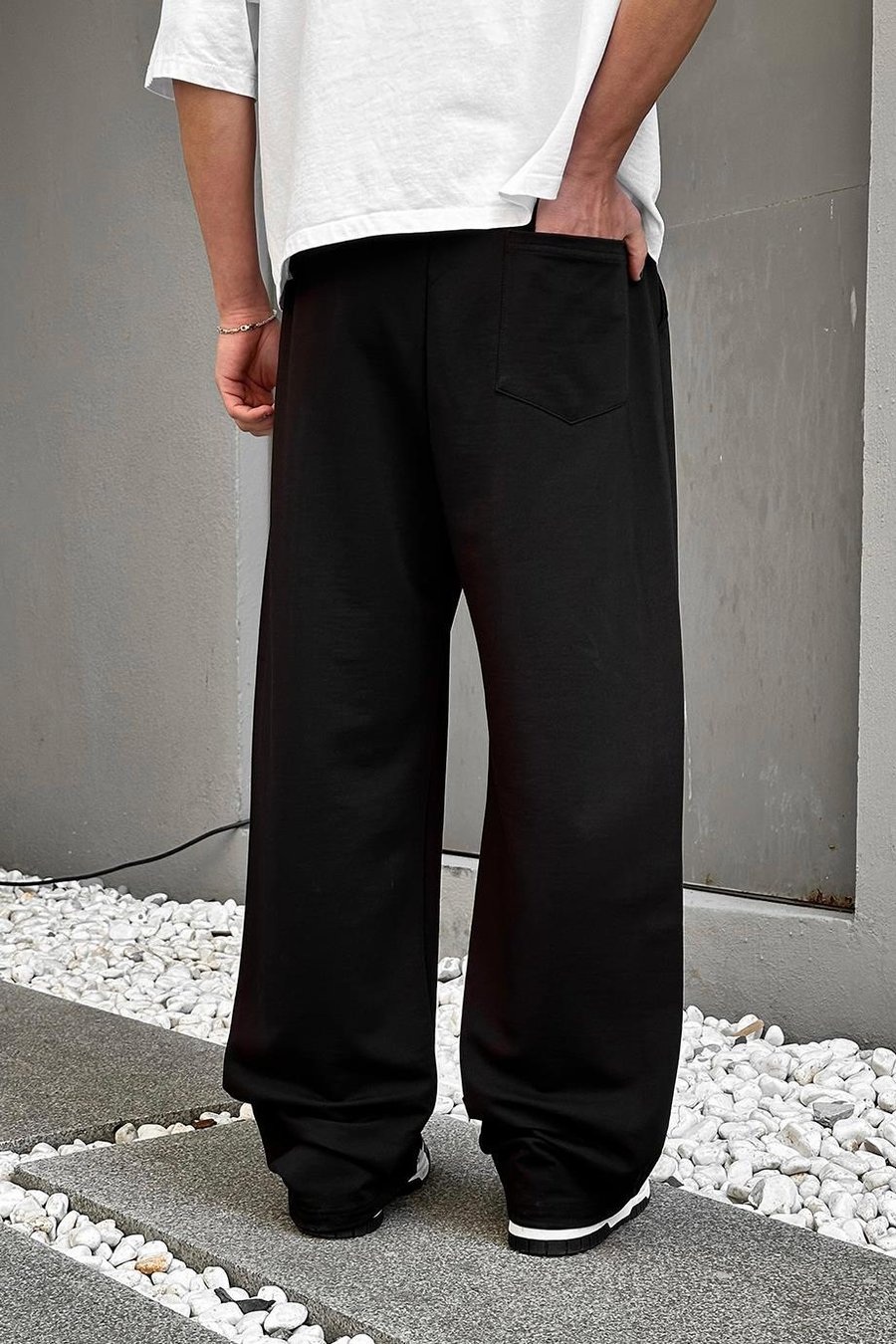 SİYAH Sailing OUTPLENTY PREMİUM Paçası Ayarlanabilir Baggy Eşofman