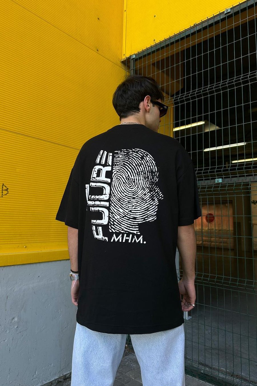 SİYAH Siyah Future Oversize Tişört