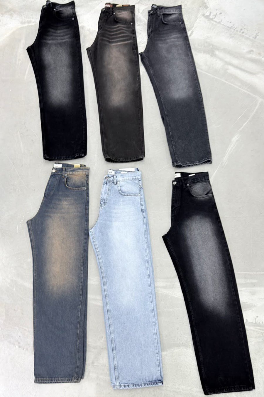Siyah Soft Degrade Basic Baggy Pantolon