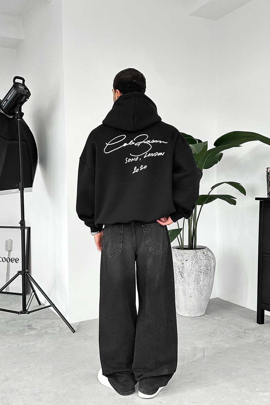 Siyah Solio Oversize Sweatshirt