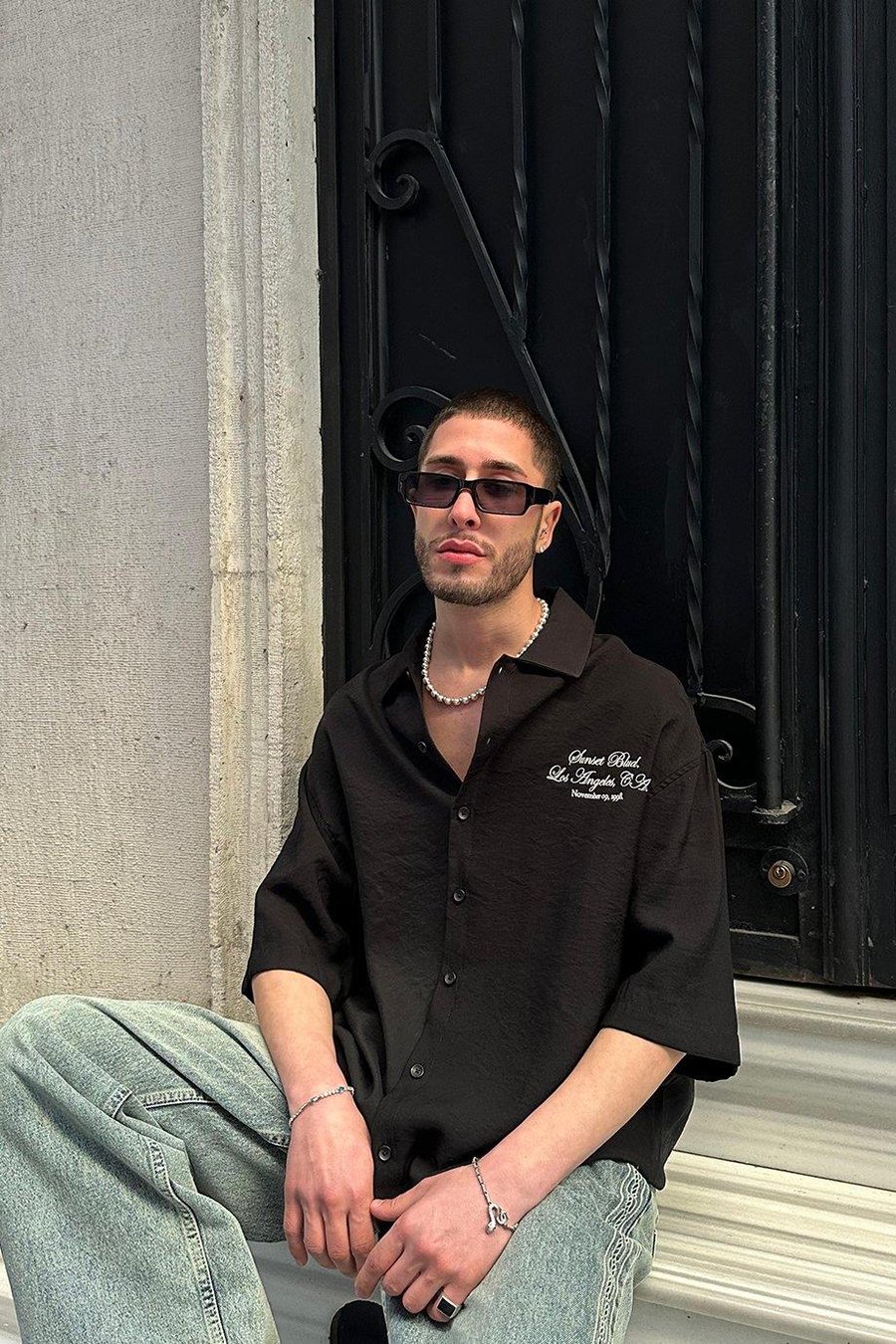SİYAH Sunset Blud Siyah PH Oversize Gömlek