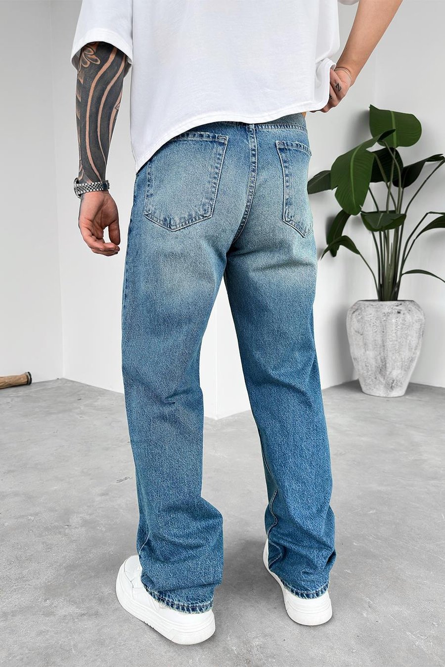 Soft Mavi Soft Degrade Basic Regular Pantolon