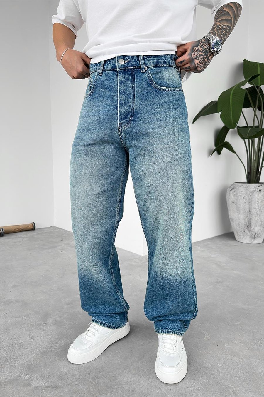 Soft Mavi Soft Degrade Basic Regular Pantolon