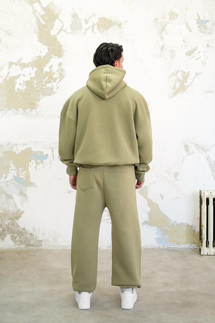 Soft Yeşil Cozy Basic Oversize Sweatshirt