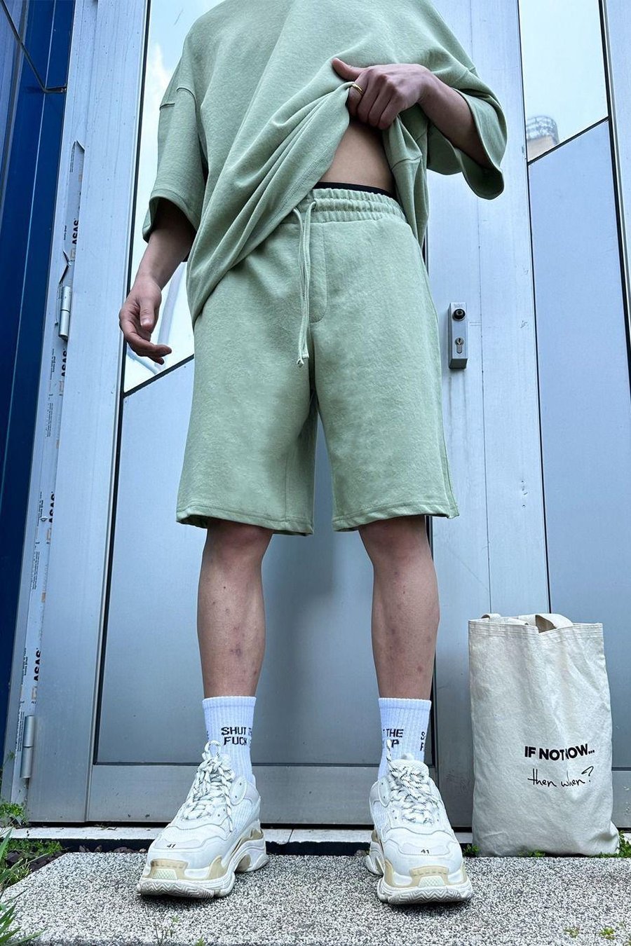 SU YEŞİLİ Su Yeşili Basic Relaxed Fit Şort