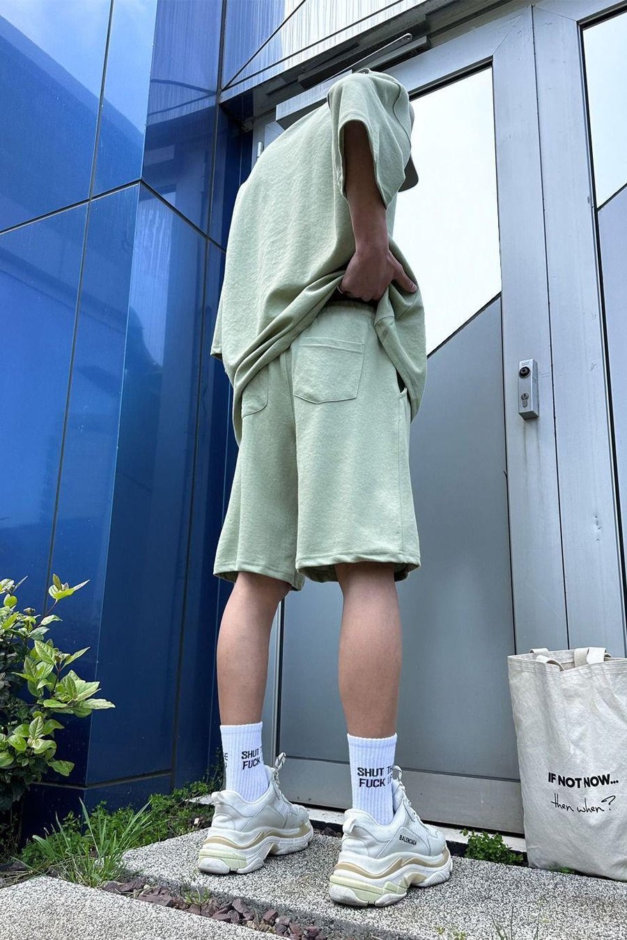 SU YEŞİLİ Su Yeşili Basic Relaxed Fit Şort