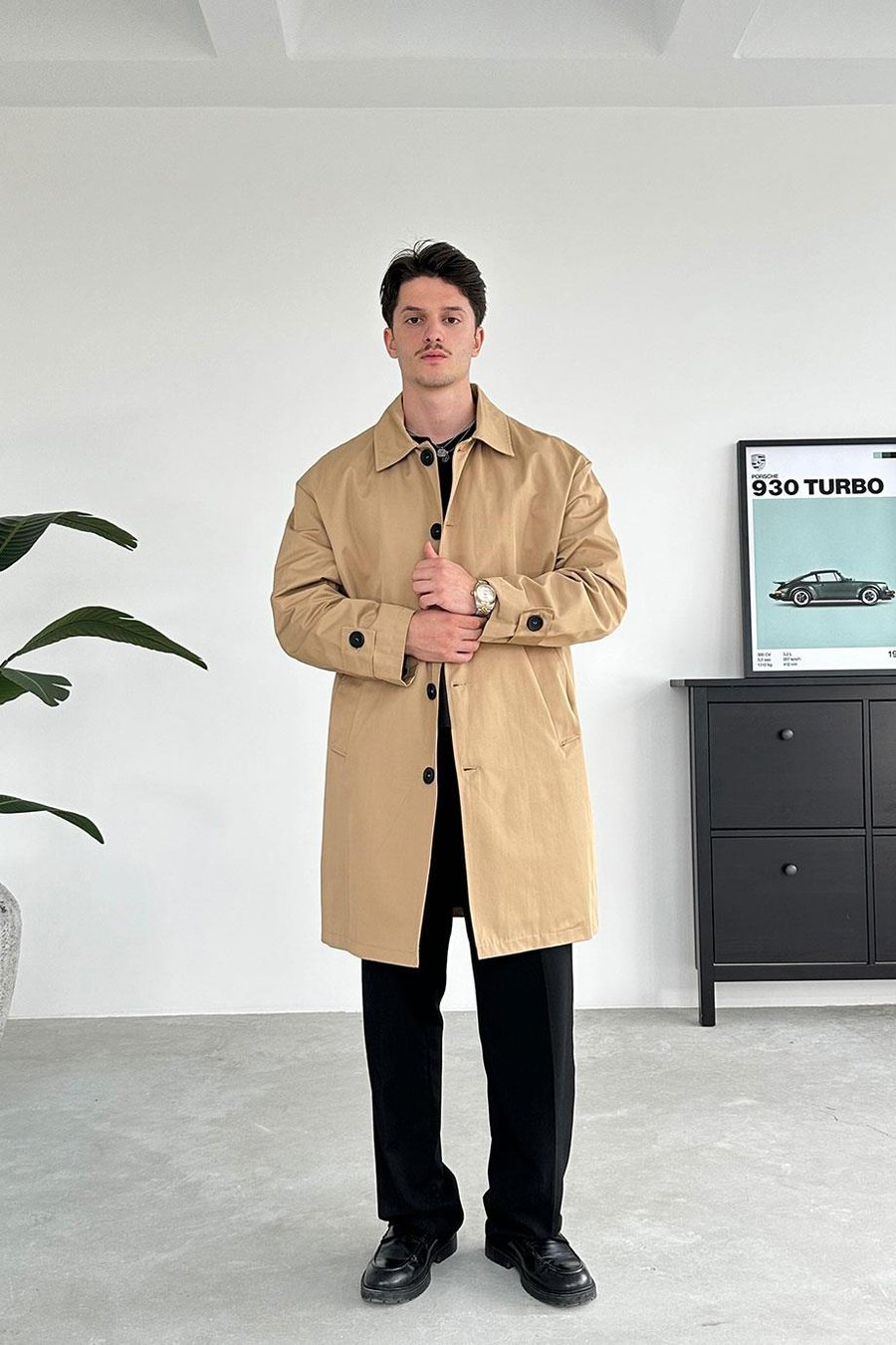 Taba Basic Oversize Trençkot