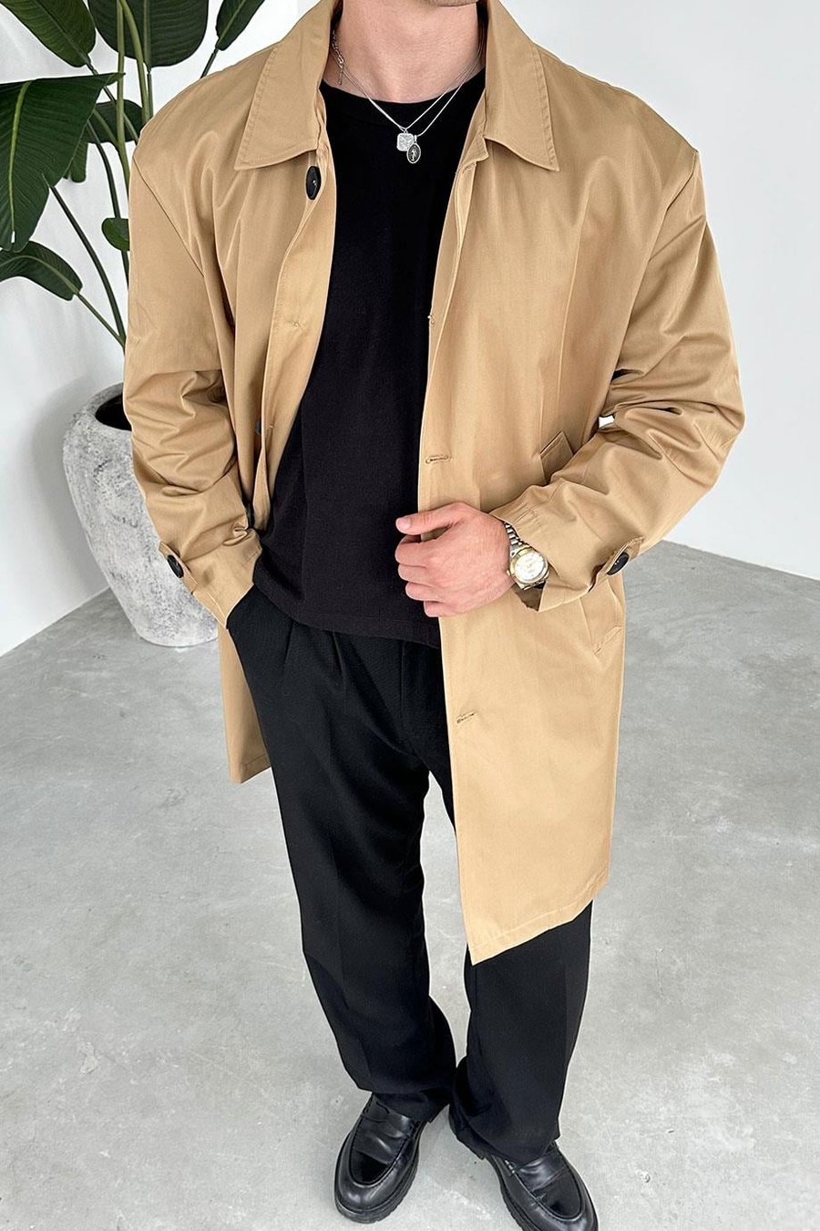 Taba Basic Oversize Trençkot