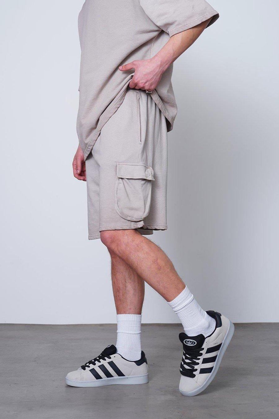 TAŞ Acid Wash Kargo Cep Detay E9 Relaxed Fit Şort