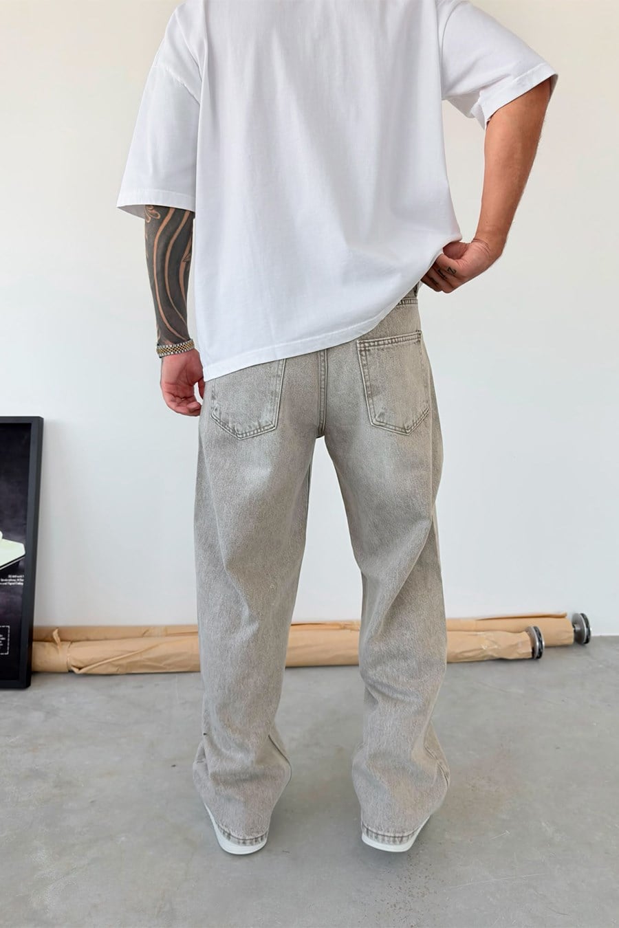 Taş Aksesuar Detaylı Baggy Pantolon
