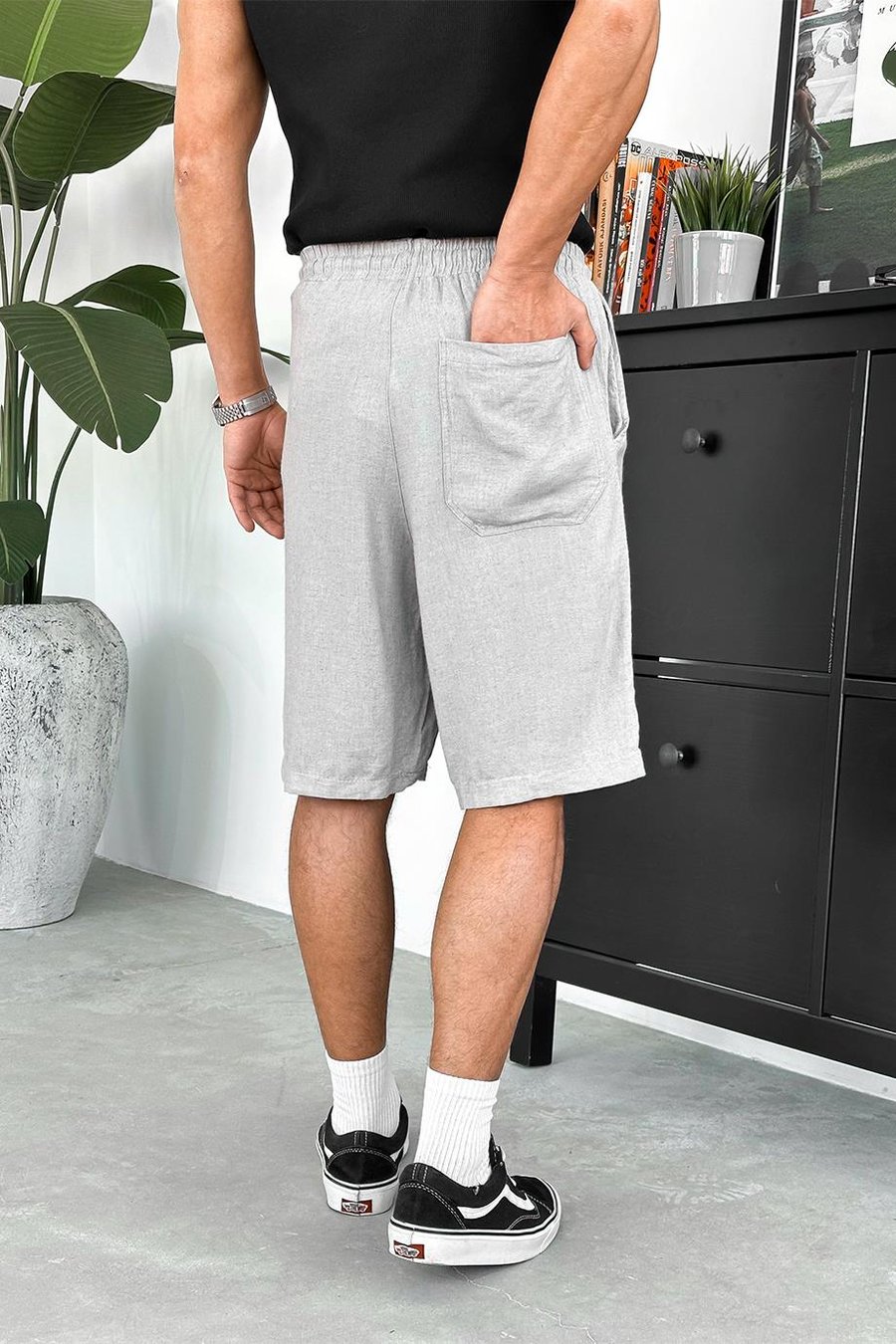 Taş Basic Keten K1 Relaxed Fit Şort