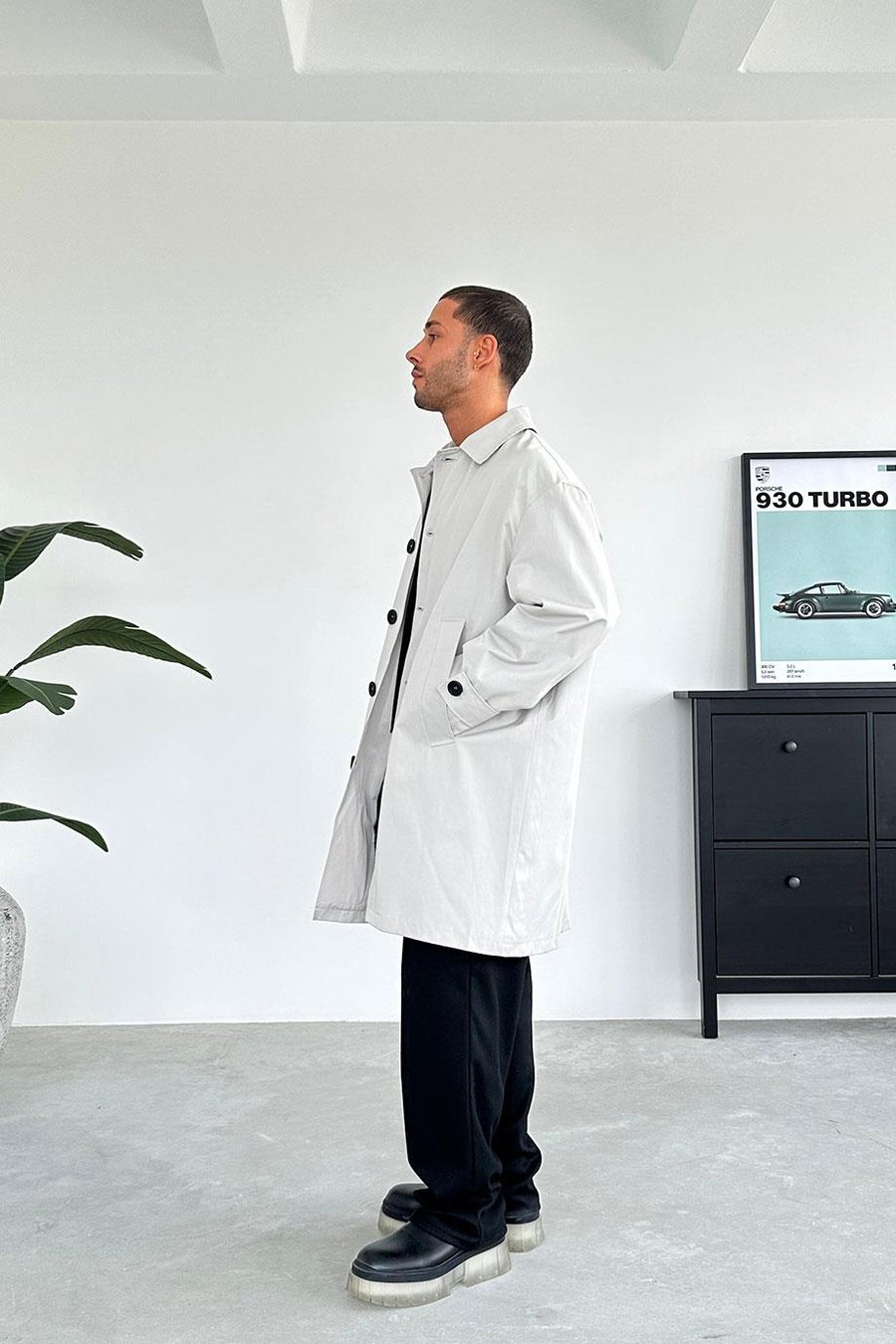 Taş Basic Oversize Trençkot