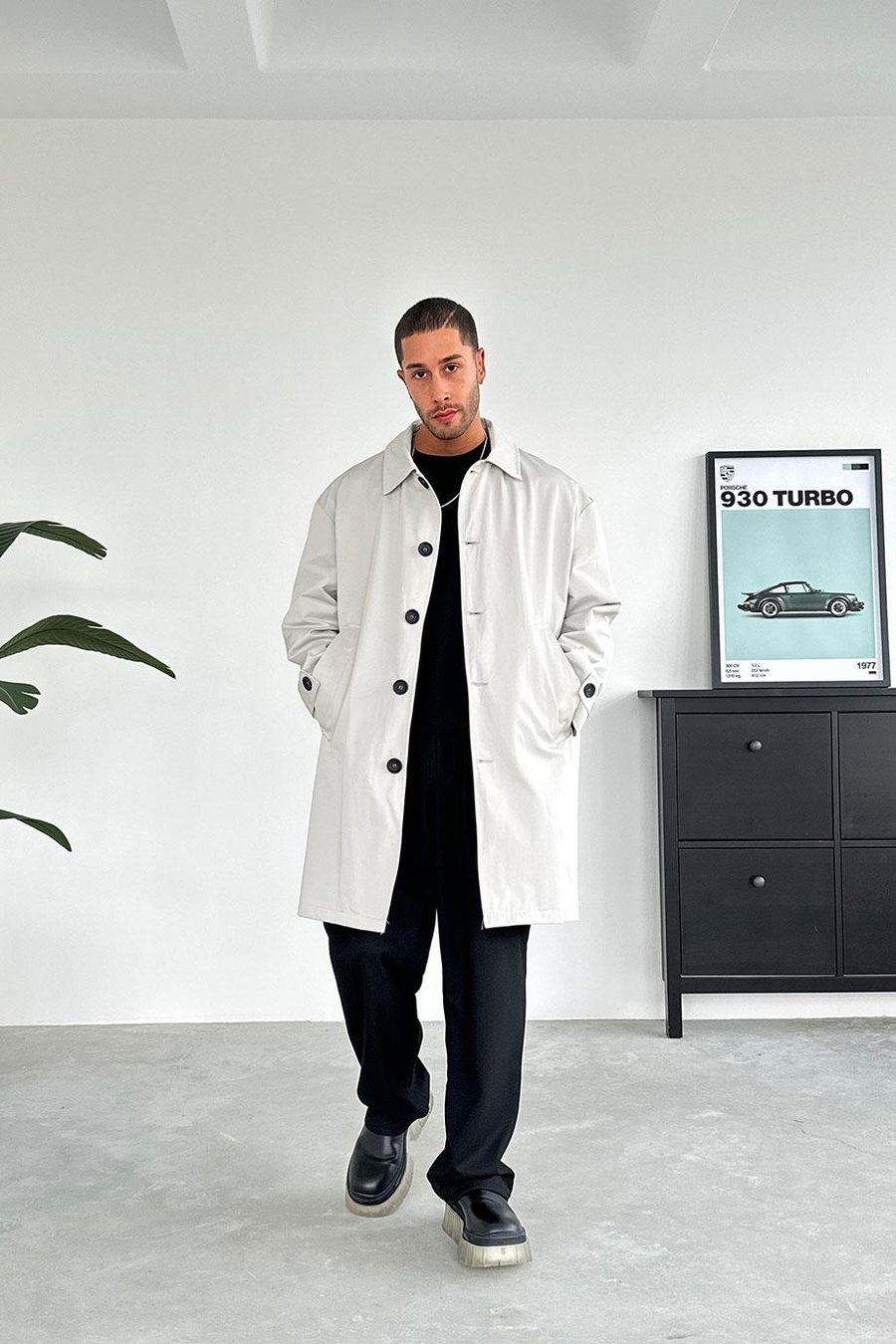 Taş Basic Oversize Trençkot