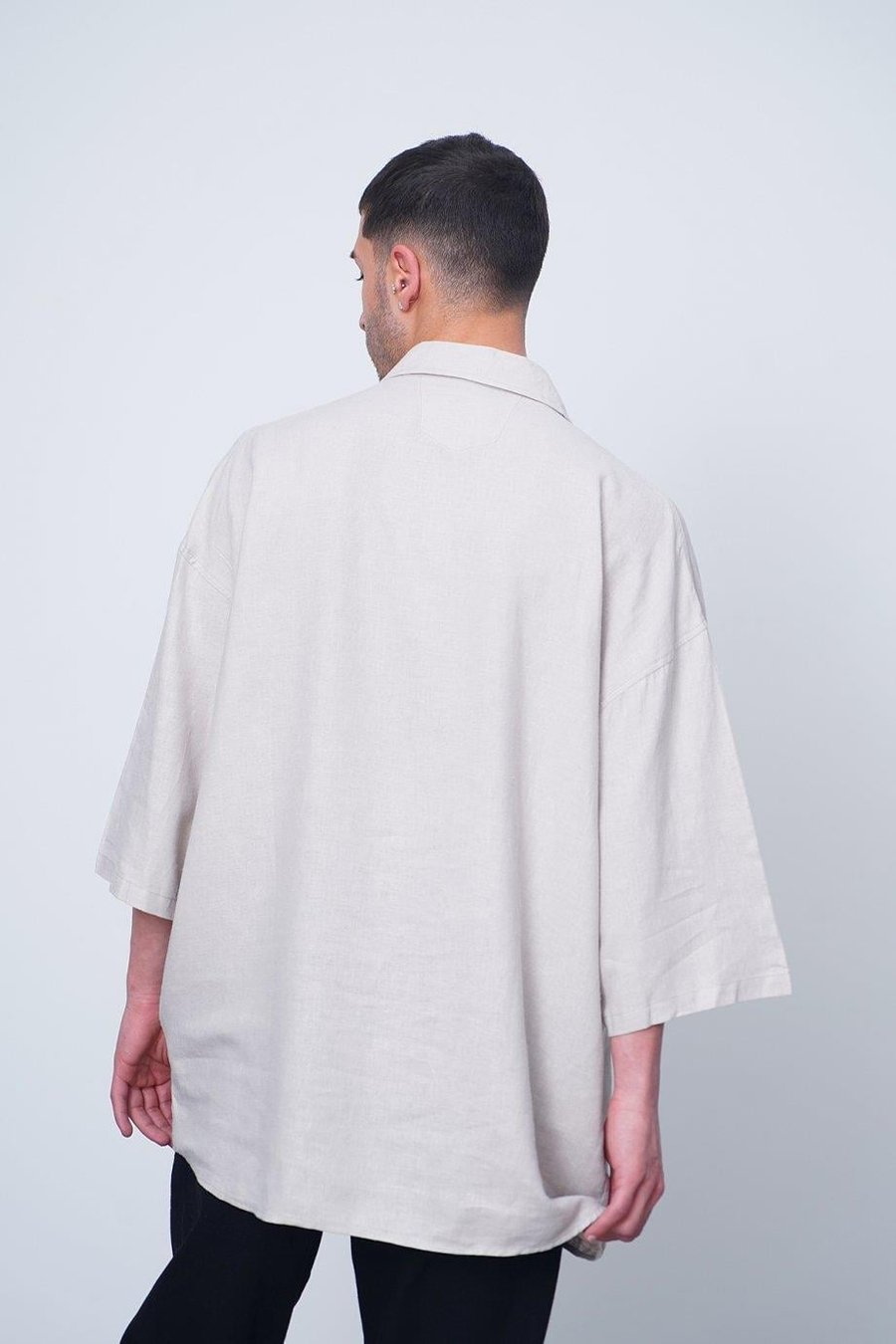 TAŞ Basic Yarım Kollu 1B CH Oversize Gömlek