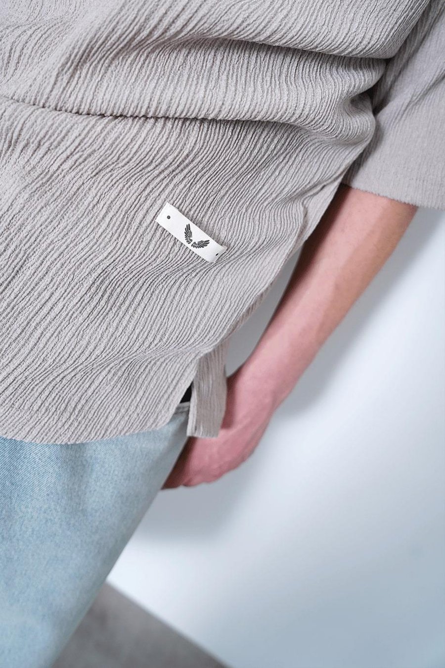 TAŞ Fitilli Basic Yırtmaç Detay O7 MH Oversize Tişört