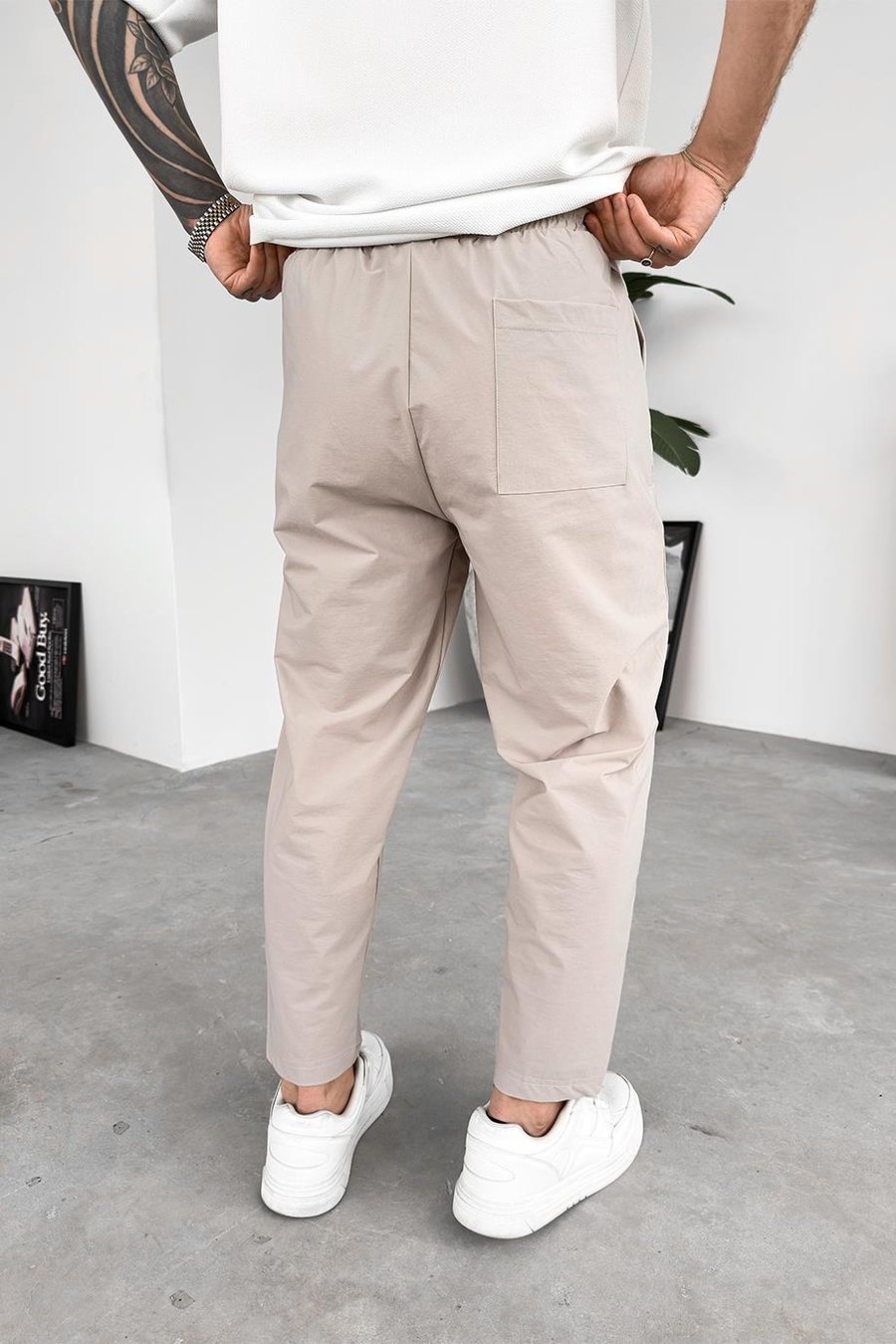 Taş Patch Detay Paraşüt Boyfriend Pantolon
