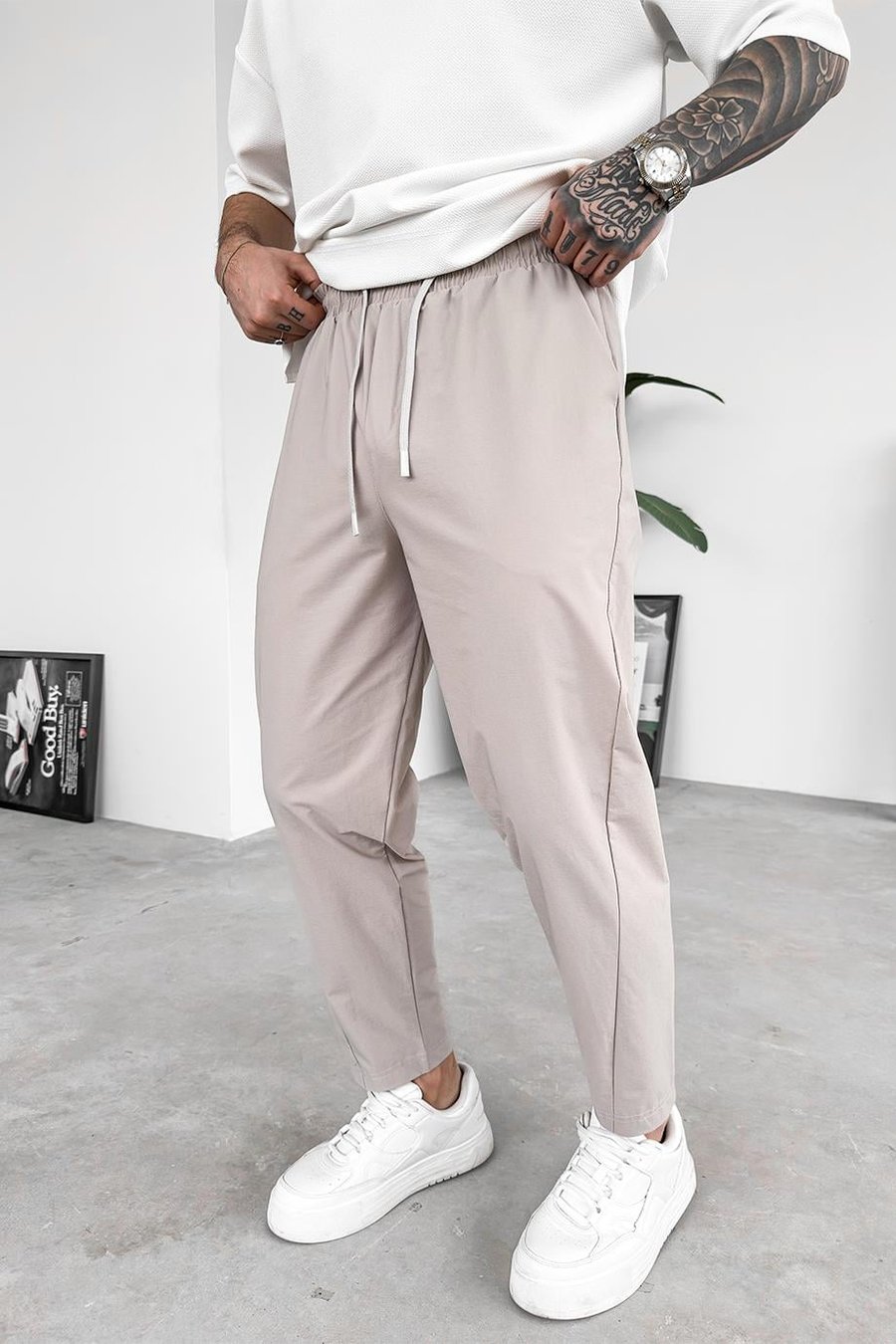 Taş Patch Detay Paraşüt Boyfriend Pantolon