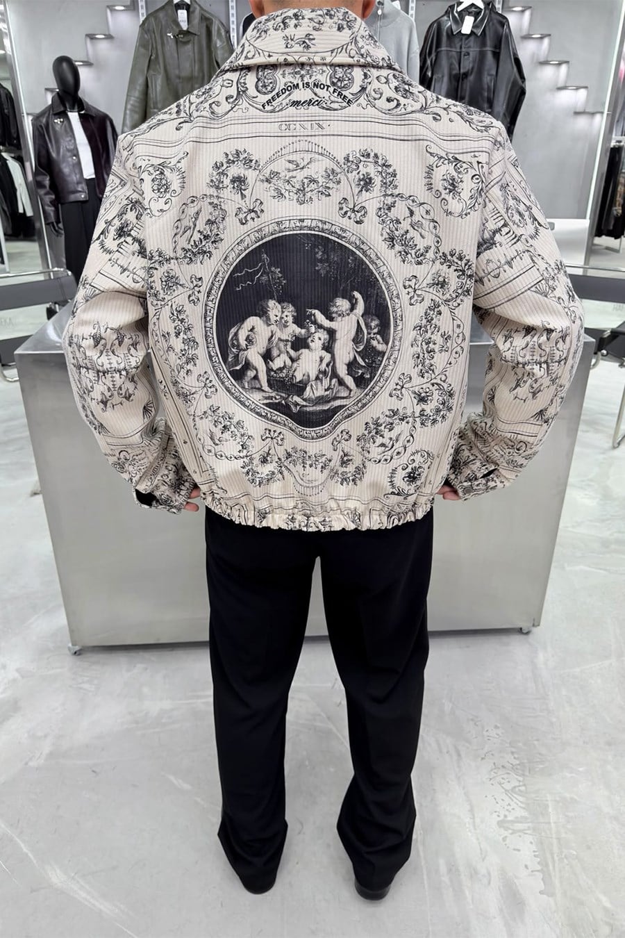 Taş Versailles Baroque Premium Baskılı Tasarım Ceket