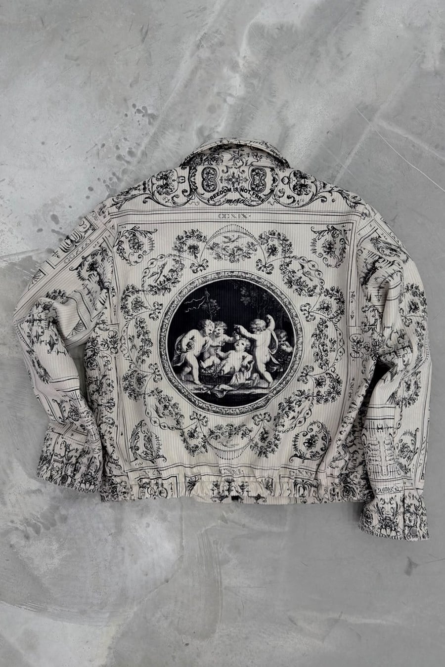 Taş Versailles Baroque Premium Baskılı Tasarım Ceket