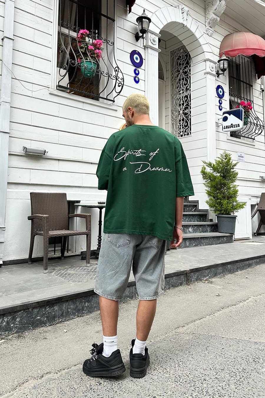 YEŞİL Dreamer OUTPLENTY PREMİUM Oversize Tişört