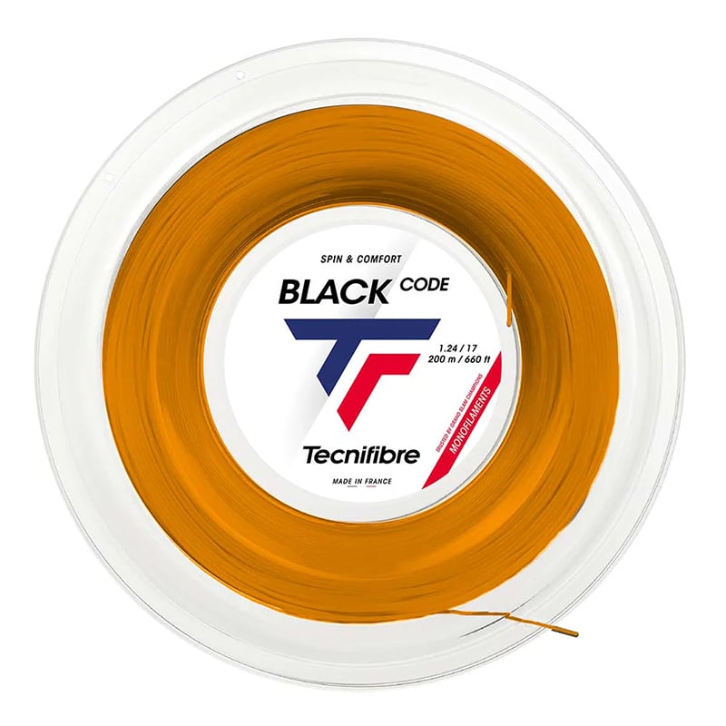 TecnifibreTecnifibre Black Code 1.24mm -200m Rulo Kordaj - Turuncu