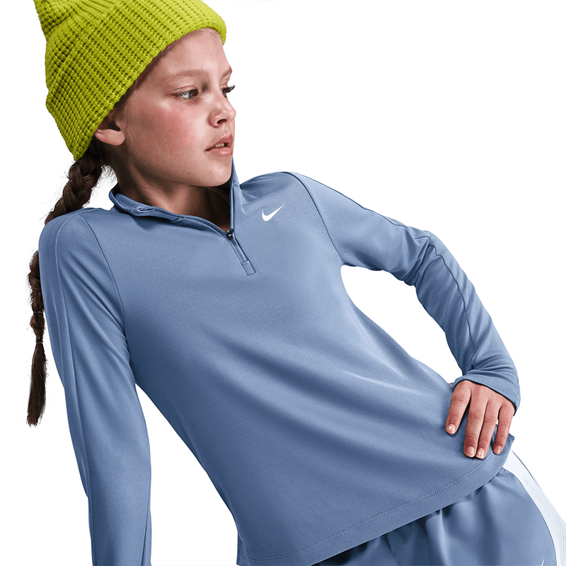 NikeNike Dri-FIT Kız Çocuk Uzun Kollu Yarım Fermuarlı Üst