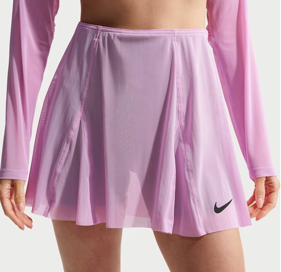 NikeNikeCourt Slam Yüksek Belli Pileli Kadın Tenis Eteği