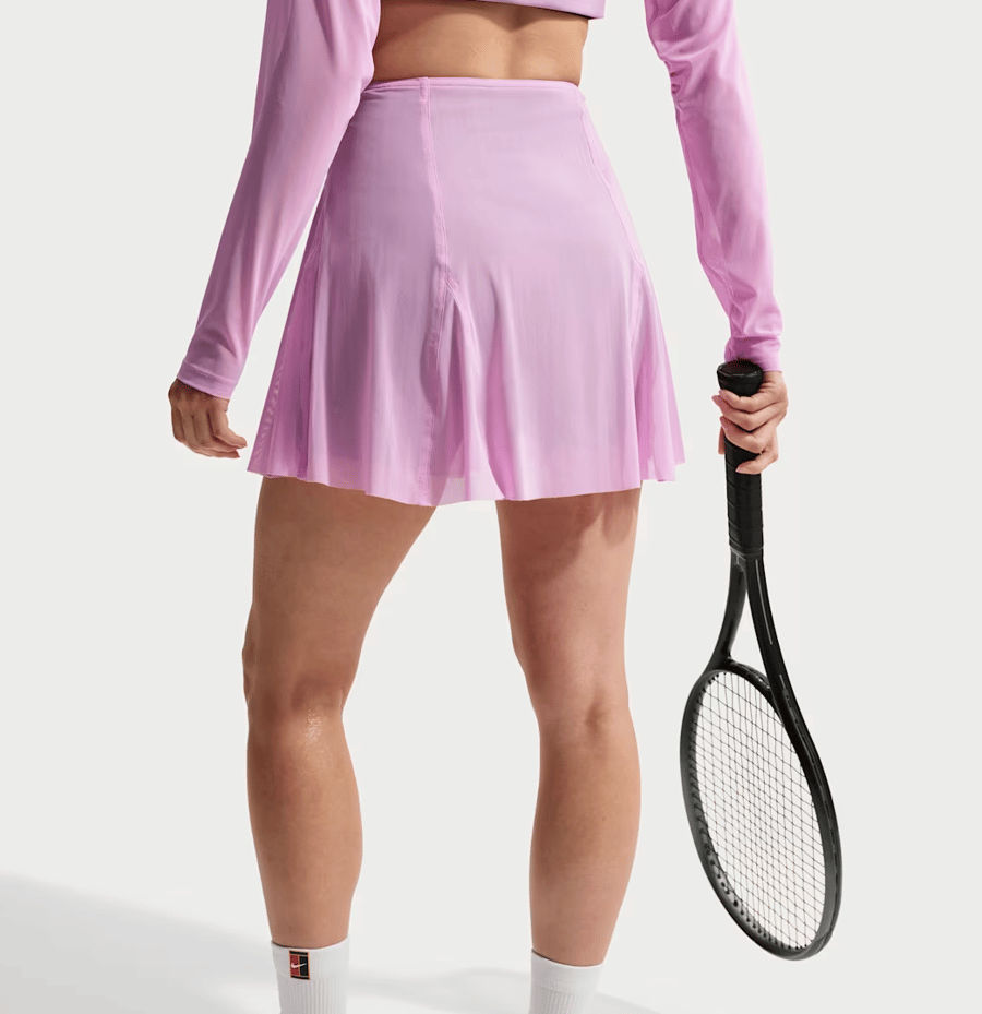 NikeNikeCourt Slam Yüksek Belli Pileli Kadın Tenis Eteği