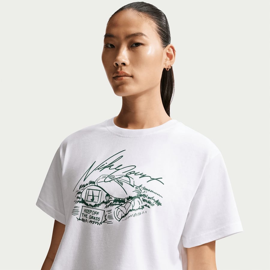 NikeNikeCourt Crop Kadın Tenis Tişörtü