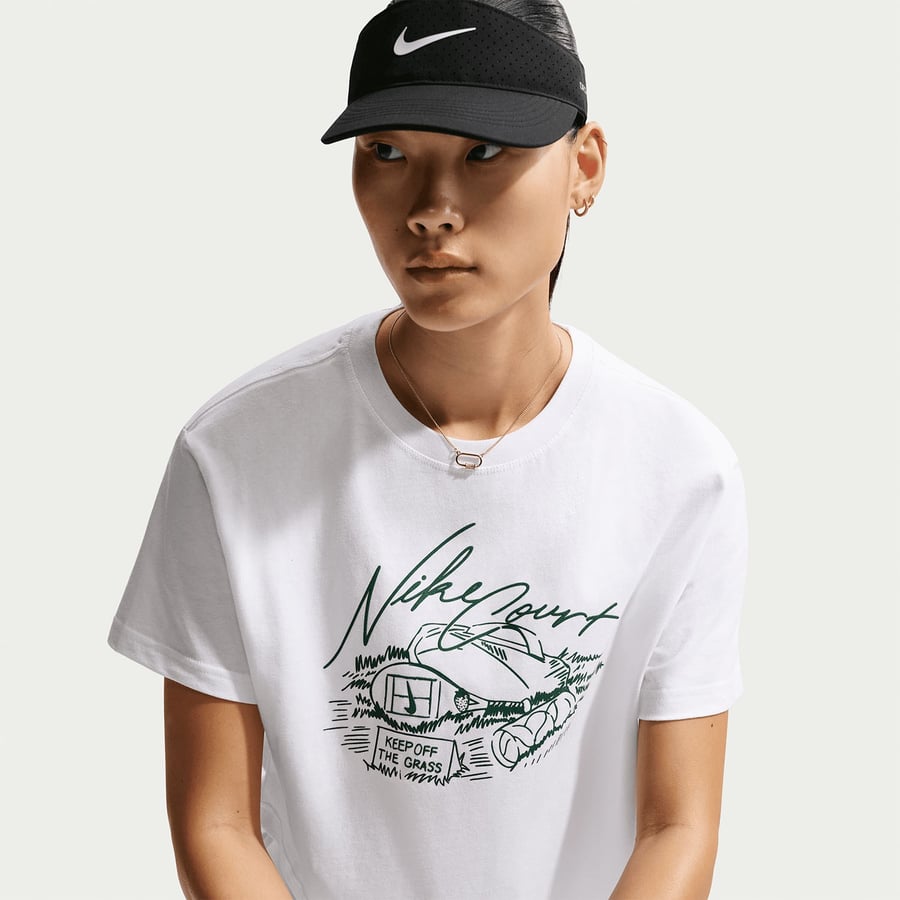 NikeNikeCourt Crop Kadın Tenis Tişörtü