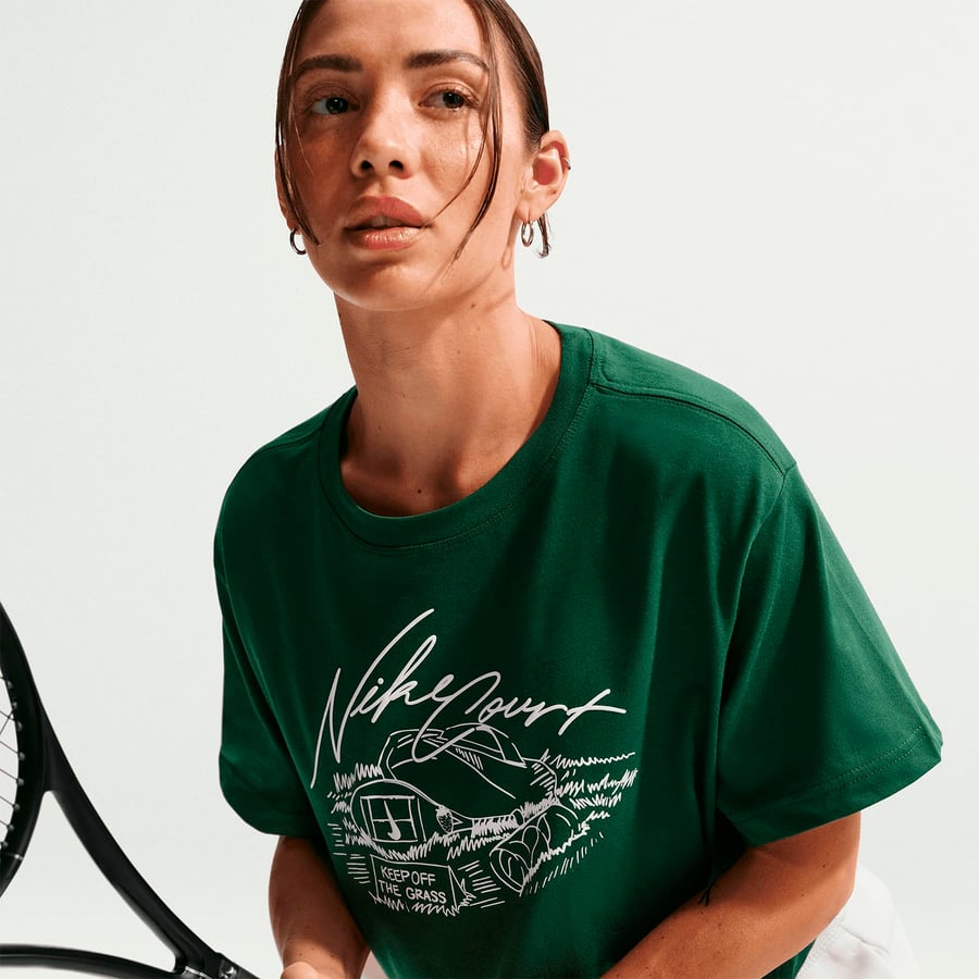 NikeNikeCourt Slam Crop Kadın Tenis Tişörtü
