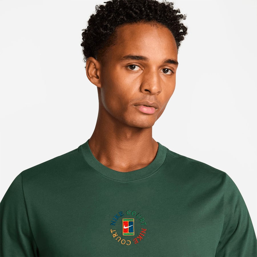 NikeNikeCourt Dri-FIT Pamuklu Erkek Tenis Tişörtü