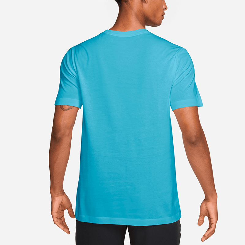 NikeNike Court Dri-FIT Heritage Erkek Tenis Tişörtü - Açık Mavi