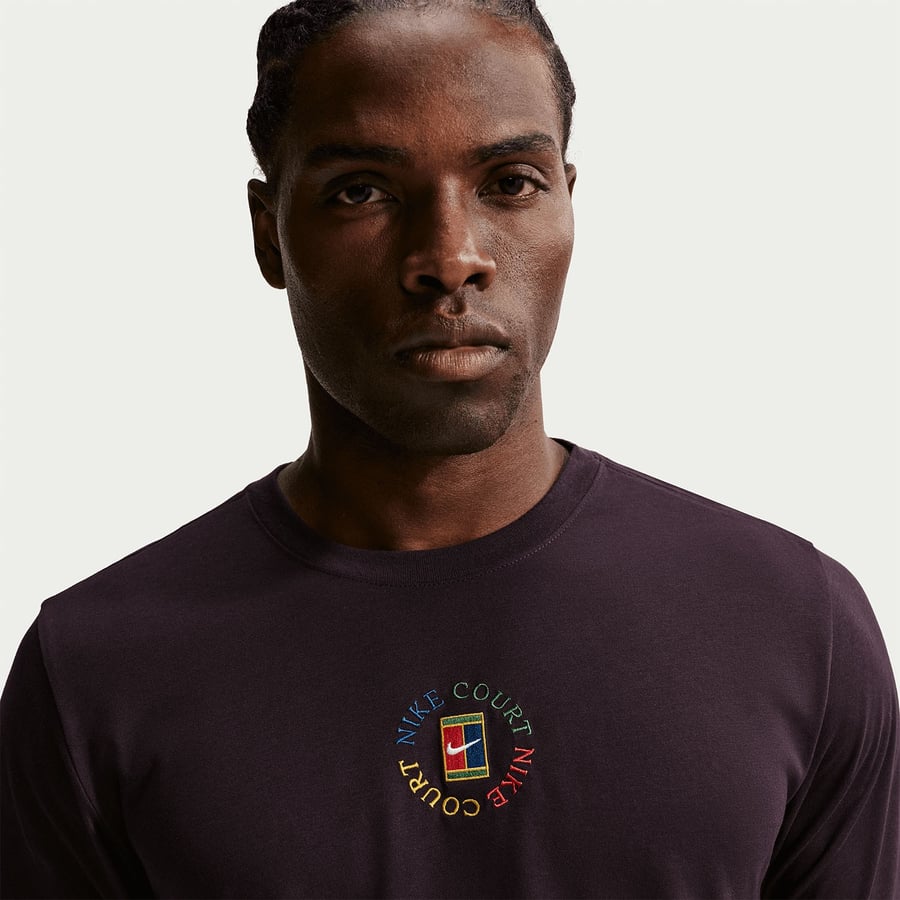 NikeNikeCourt Dri-FIT Pamuklu Erkek Tenis Tişörtü