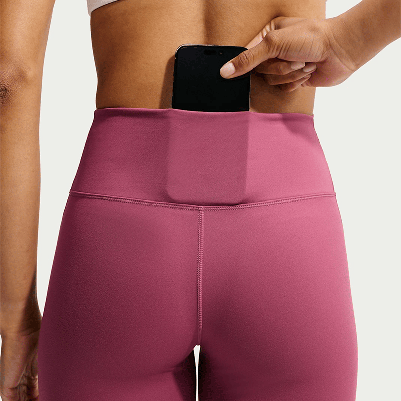 NikeNike One Yüksek Belli Bilek Üstü Kadın Taytı - Pink Smoke