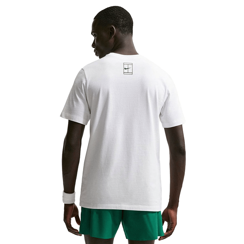 NikeNikeCourt Love Graphic Erkek Tenis Tişörtü - Beyaz