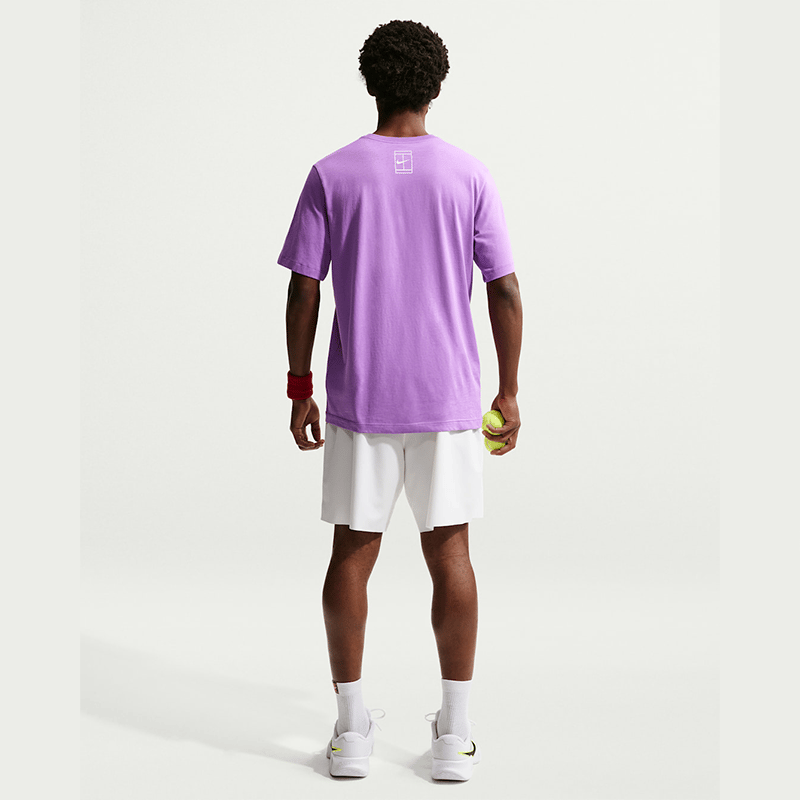 NikeNikeCourt Love Graphic Erkek Tenis Tişörtü - Mor