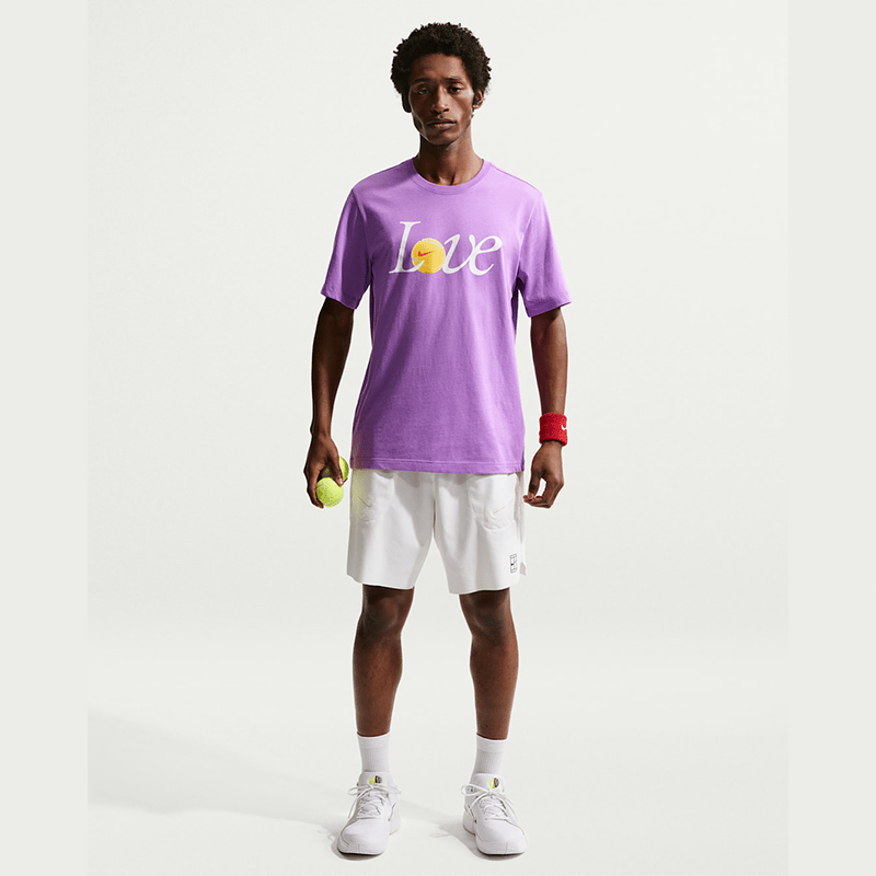 NikeNikeCourt Love Graphic Erkek Tenis Tişörtü - Mor