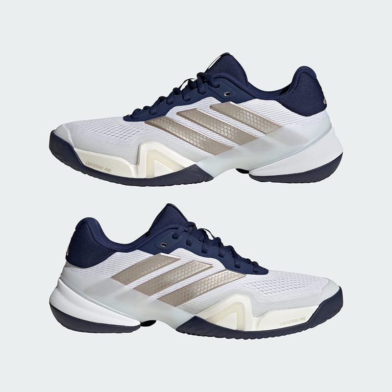 adidasadidas Barricade 14 Erkek Tenis Ayakkabısı - Beyaz/Koyu Mavi