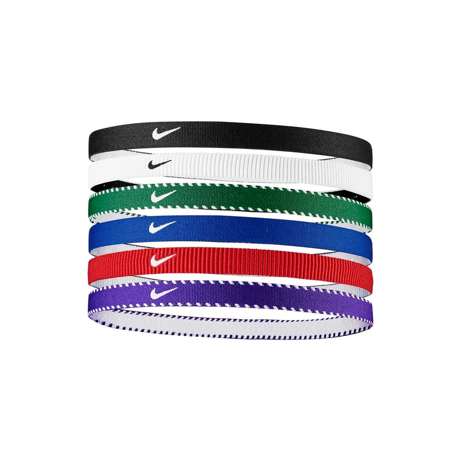 NikeNike Flex Classic 6'lı Mini Saç Bandı - Mavi/Kırmızı/Beyaz