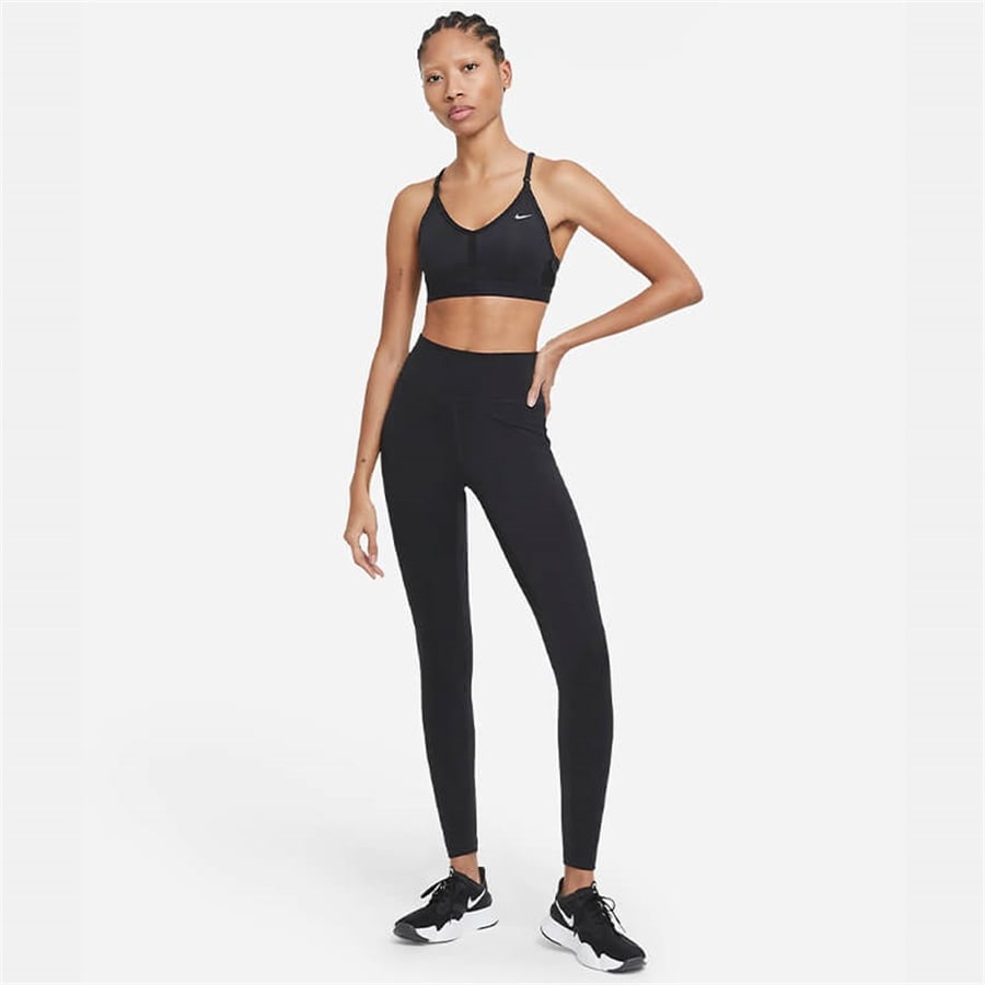 NikeNike Dri-FIT Indy Hafif Destekli Dolgulu V Yaka Kadın Spor Sütyeni