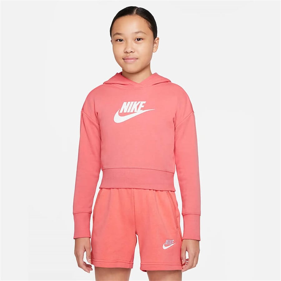NikeNike Sportswear Club Fransız Havlu Kumaş Kız Çocuk Kapüşonlu Üst