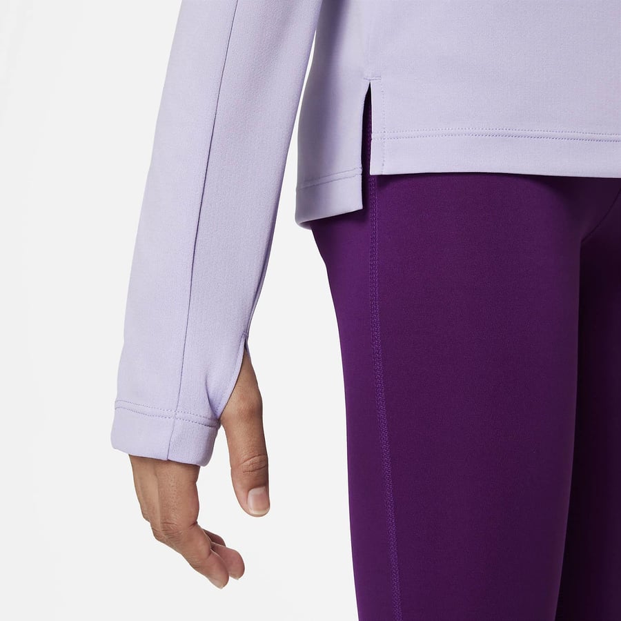 NikeNike Dri-FIT Uzun Kollu Yarım Fermuarlı Kız Çocuk Tenis Üstü