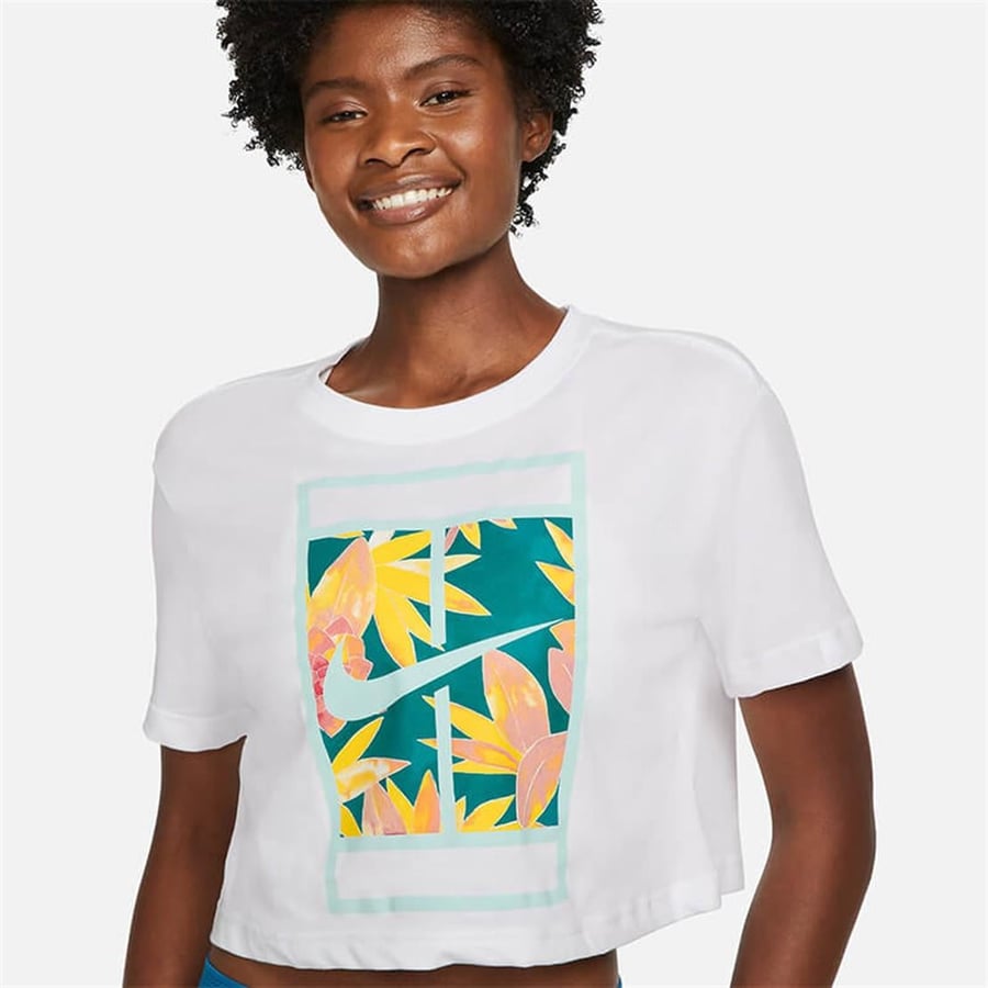 NikeNike Dri-Fit Slam Cropped Kadın Tenis Üstü