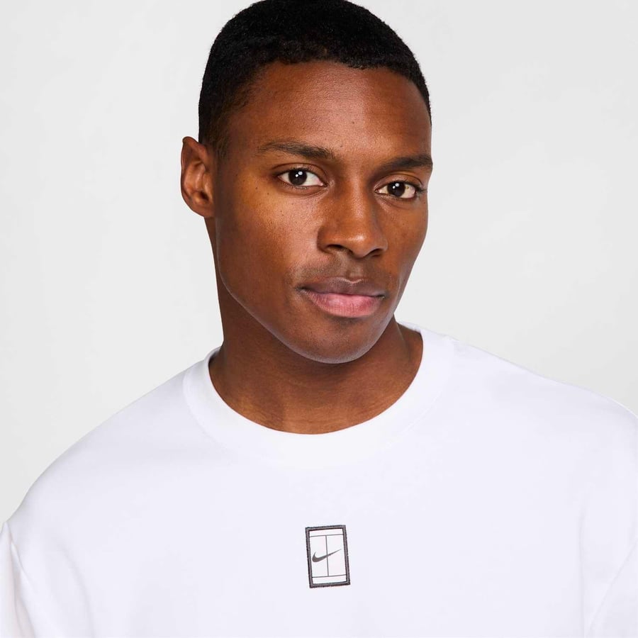 NikeNikeCourt Heritage Dri-FIT Fleece Erkek Crew Tenis Üstü