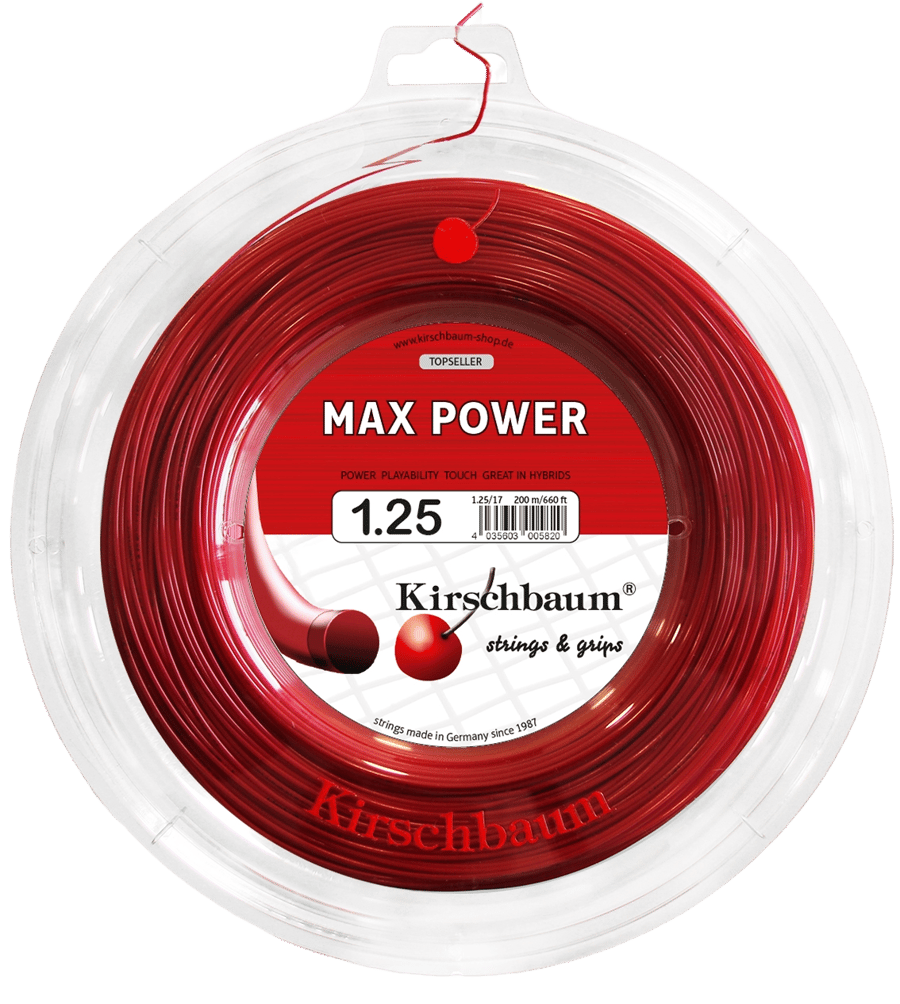 KirschbaumKirschbaum Max Power Kırmızı 1.25mm / 200m Rulo Kordaj