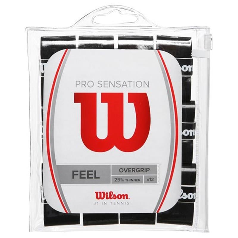 WilsonPro Overgrip Sensation 12'li (Siyah / Beyaz)