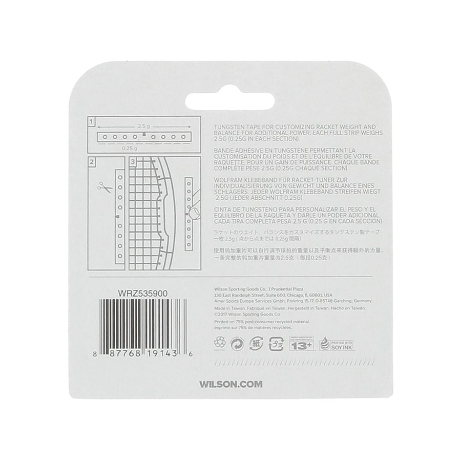 WilsonWilson Tungsten Raket Ağırlığı