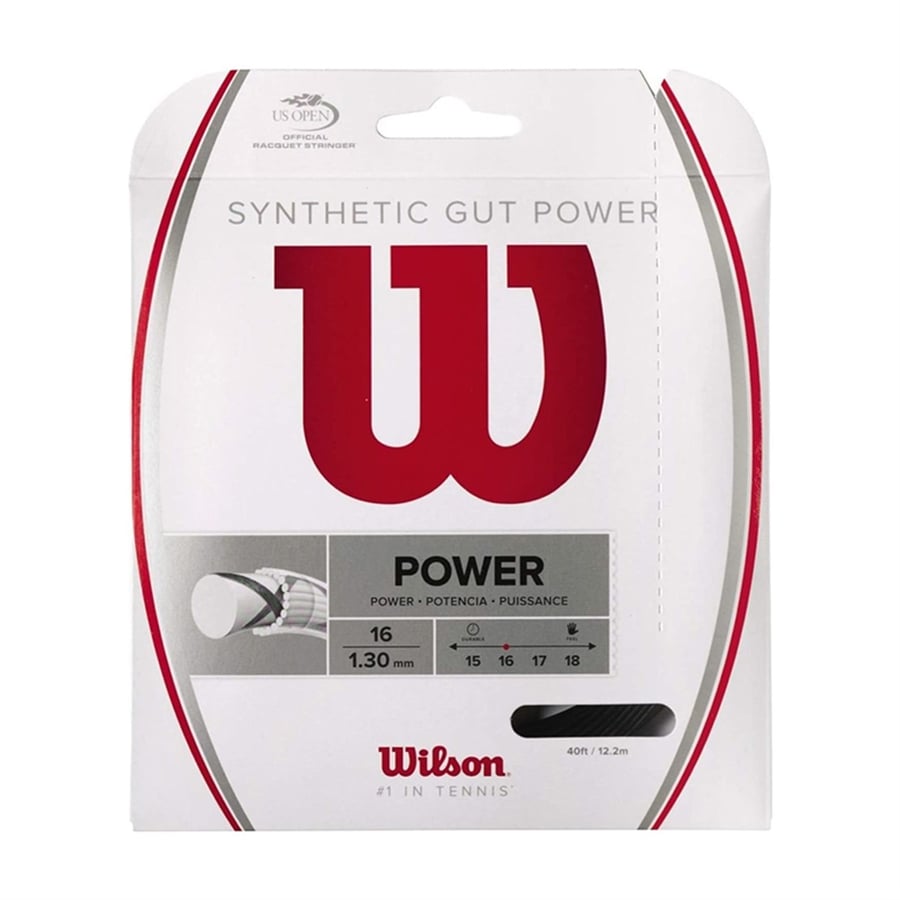 WilsonWilson Sentetik Gut Power 16/1.30 Tekli Siyah Kordaj