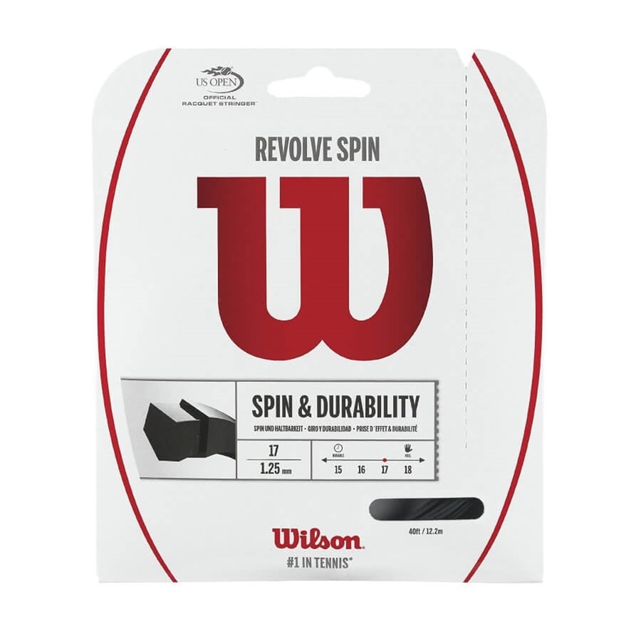 WilsonWilson Revolve Spin 1.25 Siyah Monofilament Kordaj